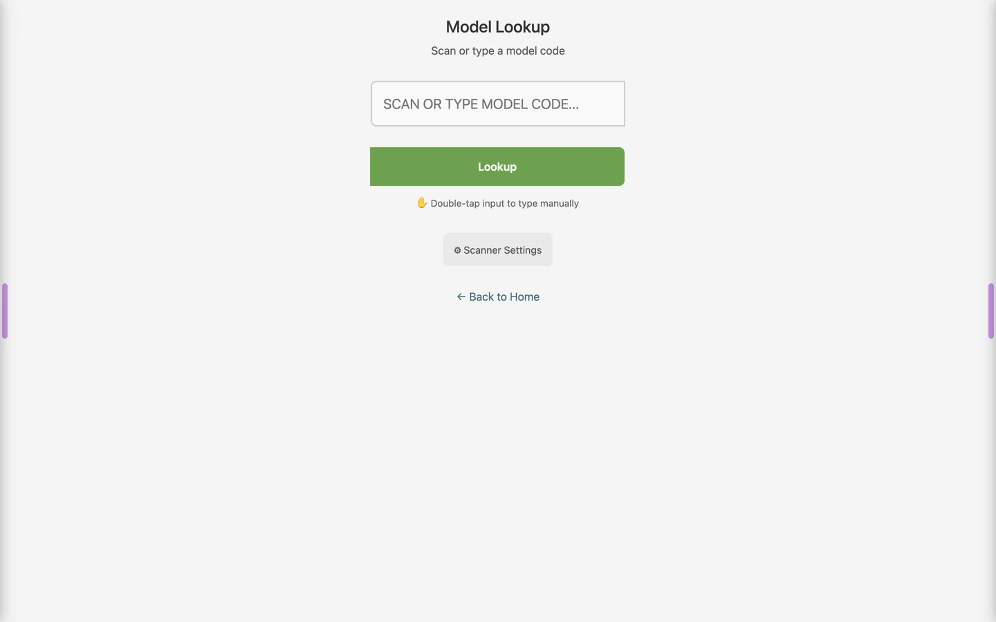 Ordovee catalog model lookup — searching to identify a unit that came in